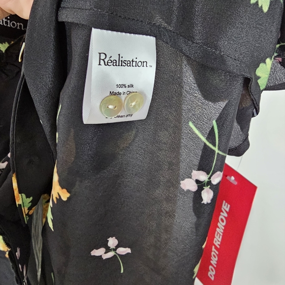 Realisation Par Julia Blossom Dress Silk New With Tags Size XXS - Picture 7 of 10